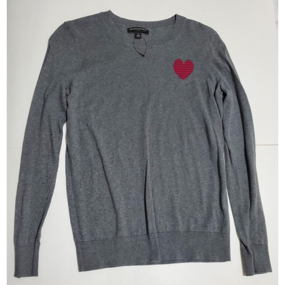 Banana Republic Long Sleve Heart Striped Jumper Size S